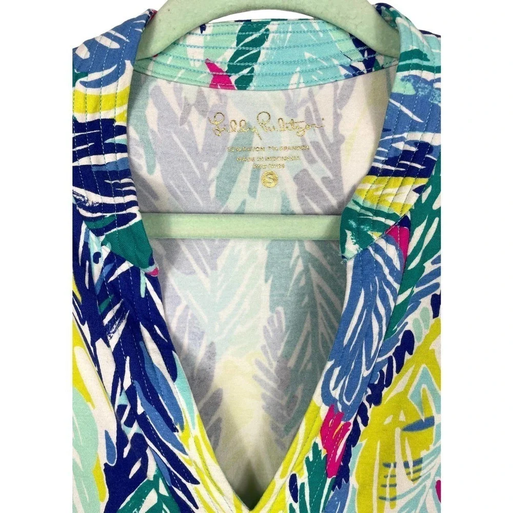 Lilly Pulitzer Vero Tunic Light As A Feather Top Small UPF 50+ Beach Casual - Picture 6 of 9